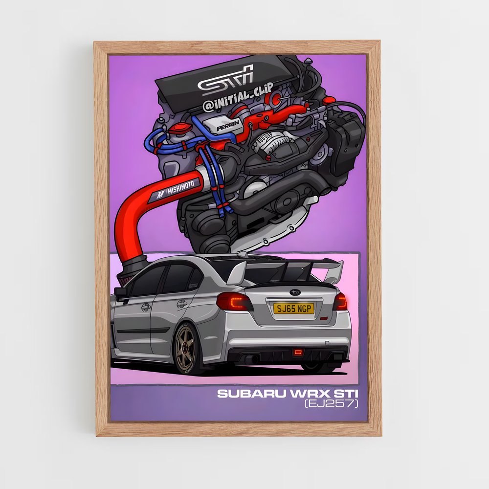Poster V8 Turbo Thrill – affiche Subaru (vue 4)